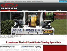 Tablet Screenshot of drainsrus.com.au